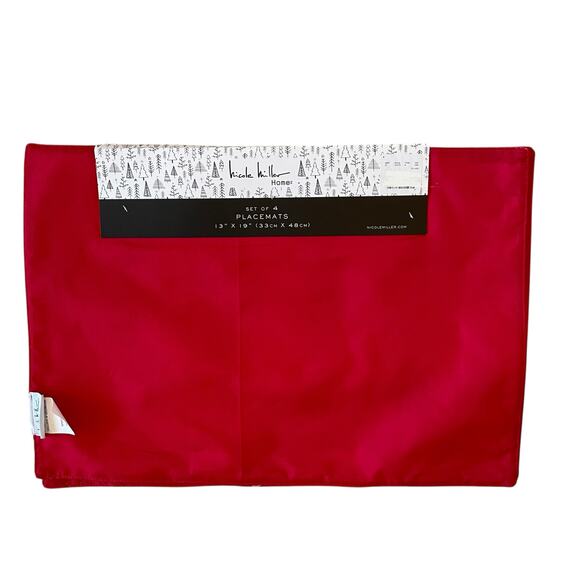 Nicole Miller NUTCRACKER Christmas Placemats 13x19 Set of 4 Holiday Pop of Color - Picture 4 of 7